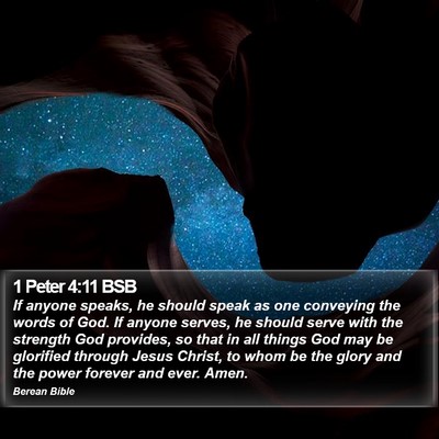 1 Peter 4:11 BSB Bible Verse Image
