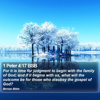 1 Peter 4:17 BSB Bible Verse Image