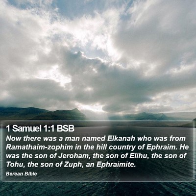 1 Samuel 1:1 BSB Bible Verse Image
