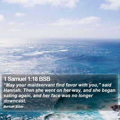 1 Samuel 1:18 BSB Bible Verse Image