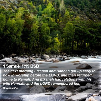 1 Samuel 1:19 BSB Bible Verse Image