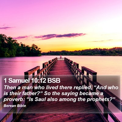 1 Samuel 10:12 BSB Bible Verse Image