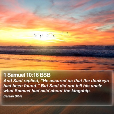 1 Samuel 10:16 BSB Bible Verse Image