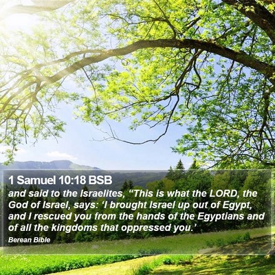 1 Samuel 10:18 BSB Bible Verse Image