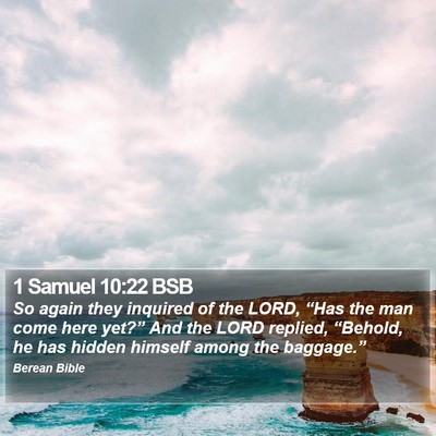 1 Samuel 10:22 BSB Bible Verse Image