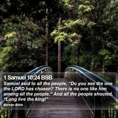 1 Samuel 10:24 BSB Bible Verse Image