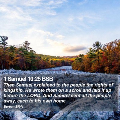 1 Samuel 10:25 BSB Bible Verse Image