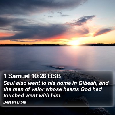 1 Samuel 10:26 BSB Bible Verse Image