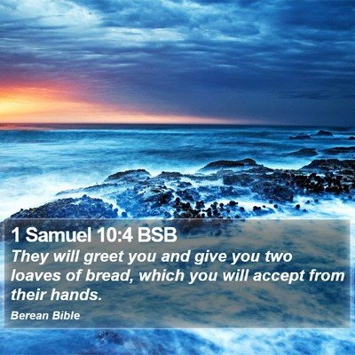 1 Samuel 10:4 BSB Bible Verse Image