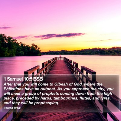 1 Samuel 10:5 BSB Bible Verse Image
