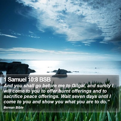 1 Samuel 10:8 BSB Bible Verse Image