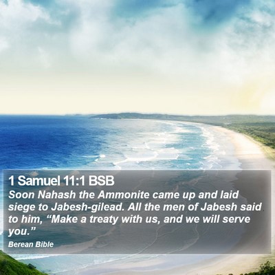1 Samuel 11:1 BSB Bible Verse Image