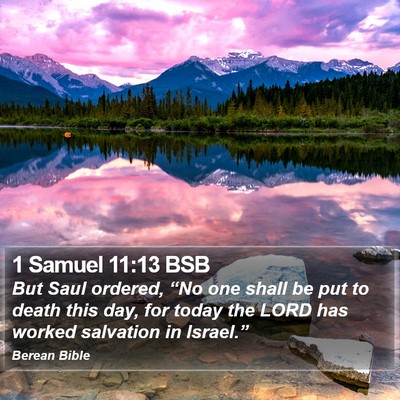 1 Samuel 11:13 BSB Bible Verse Image