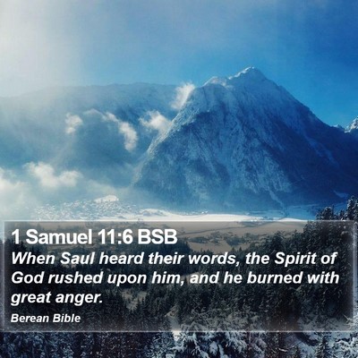 1 Samuel 11:6 BSB Bible Verse Image