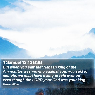 1 Samuel 12:12 BSB Bible Verse Image