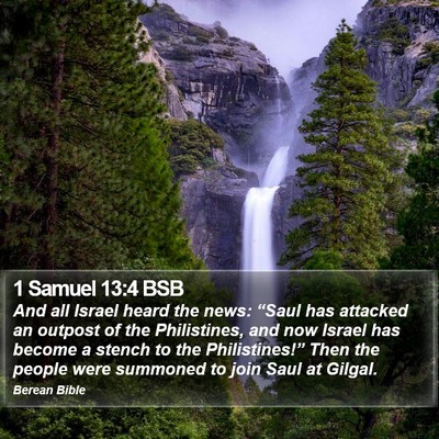 1 Samuel 13:4 BSB Bible Verse Image