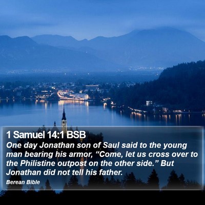 1 Samuel 14:1 BSB Bible Verse Image