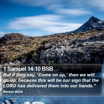 1 Samuel 14:10 BSB Bible Verse Image