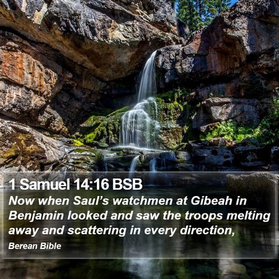 1 Samuel 14:16 BSB Bible Verse Image