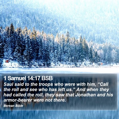 1 Samuel 14:17 BSB Bible Verse Image