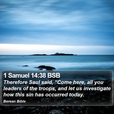 1 Samuel 14:38 BSB Bible Verse Image