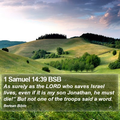 1 Samuel 14:39 BSB Bible Verse Image
