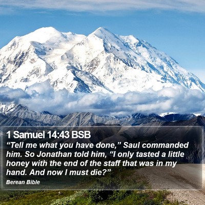1 Samuel 14:43 BSB Bible Verse Image
