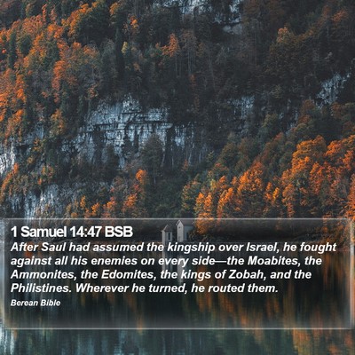 1 Samuel 14:47 BSB Bible Verse Image