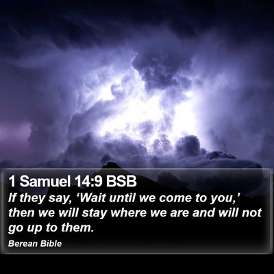 1 Samuel 14:9 BSB Bible Verse Image