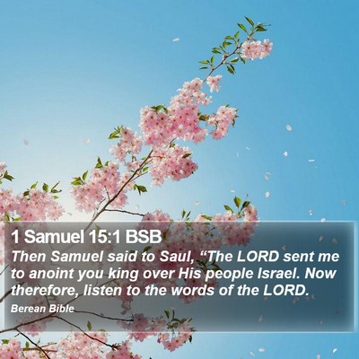 1 Samuel 15:1 BSB Bible Verse Image