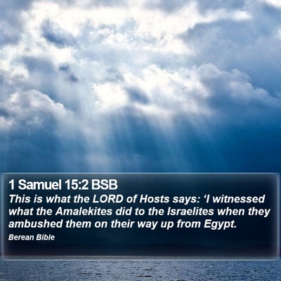 1 Samuel 15:2 BSB Bible Verse Image
