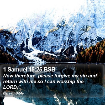 1 Samuel 15:25 BSB Bible Verse Image