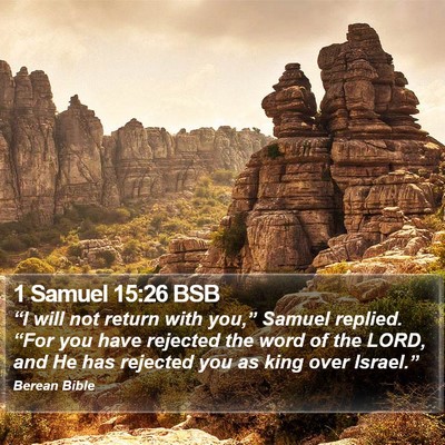 1 Samuel 15:26 BSB Bible Verse Image