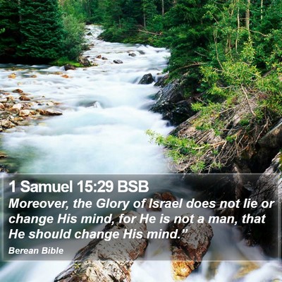1 Samuel 15:29 BSB Bible Verse Image