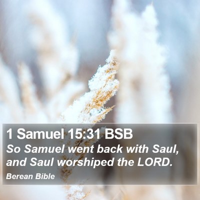 1 Samuel 15:31 BSB Bible Verse Image