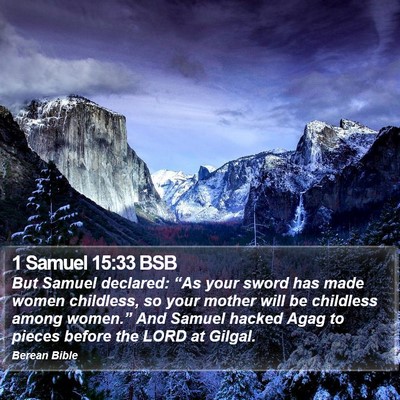 1 Samuel 15:33 BSB Bible Verse Image