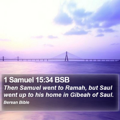 1 Samuel 15:34 BSB Bible Verse Image