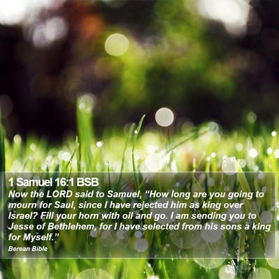 1 Samuel 16:1 BSB Bible Verse Image