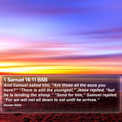1 Samuel 16:11 BSB Bible Verse Image