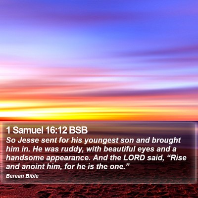1 Samuel 16:12 BSB Bible Verse Image