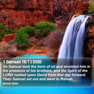 1 Samuel 16:13 BSB Bible Verse Image