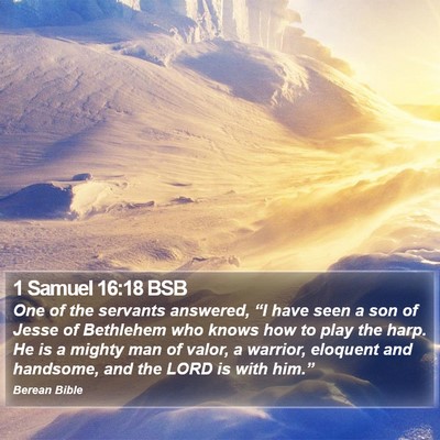 1 Samuel 16:18 BSB Bible Verse Image