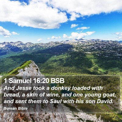 1 Samuel 16:20 BSB Bible Verse Image