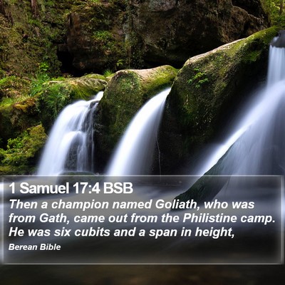 1 Samuel 17:4 BSB Bible Verse Image