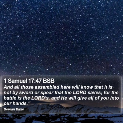 1 Samuel 17:47 BSB Bible Verse Image