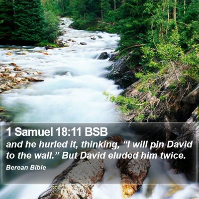 1 Samuel 18:11 BSB Bible Verse Image