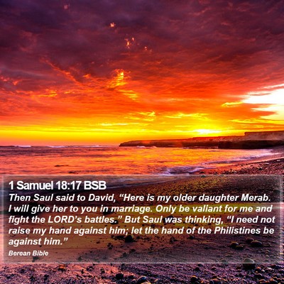 1 Samuel 18:17 BSB Bible Verse Image