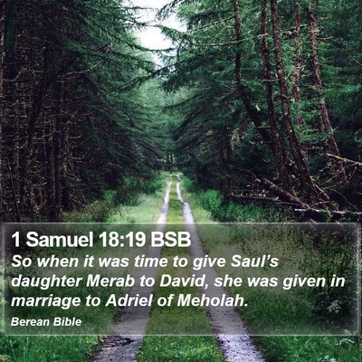 1 Samuel 18:19 BSB Bible Verse Image