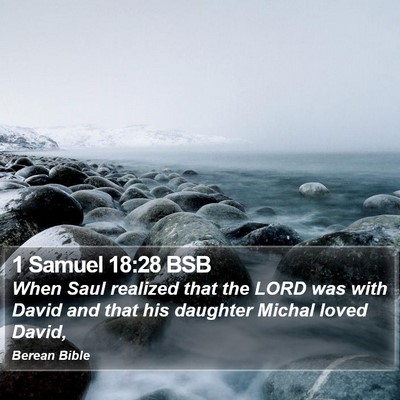 1 Samuel 18:28 BSB Bible Verse Image