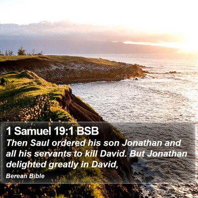 1 Samuel 19:1 BSB Bible Verse Image